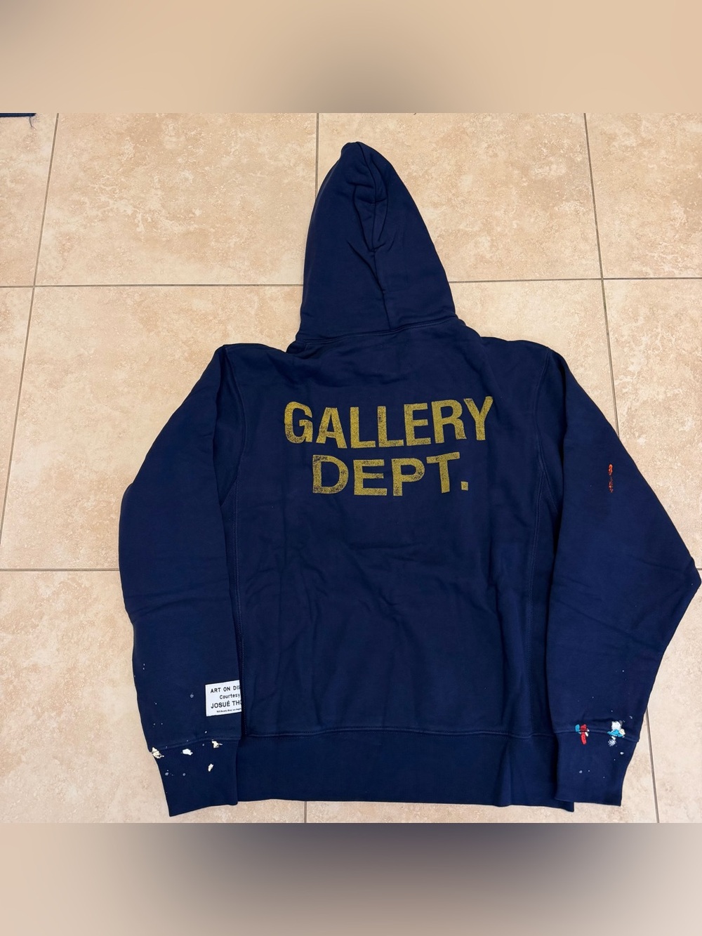 Gallery Dept paint splatter Hoodie- large